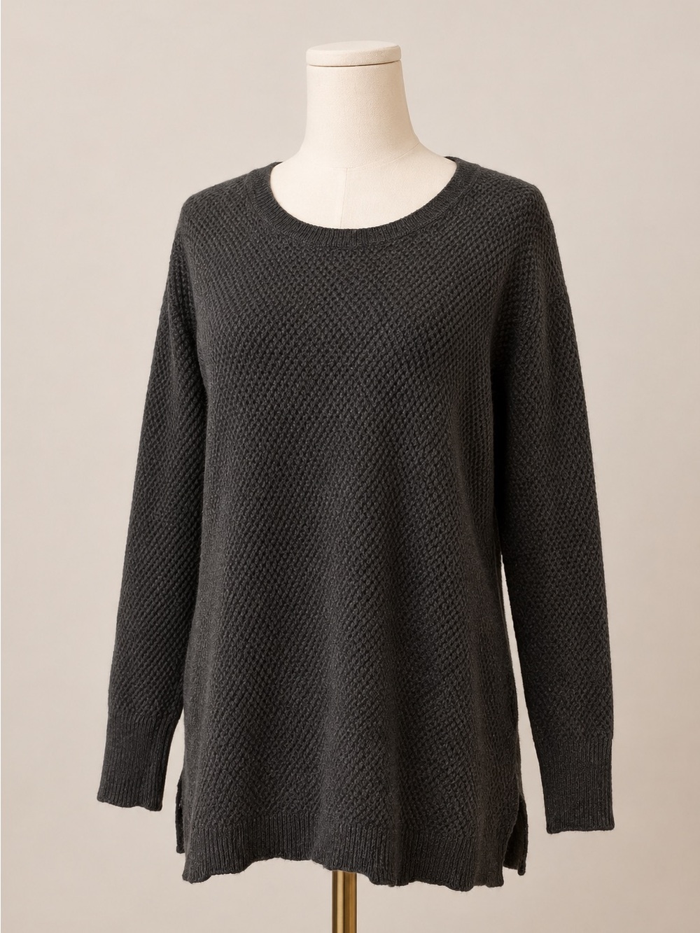 Athleta - Gray Textured Sweater, Size Small